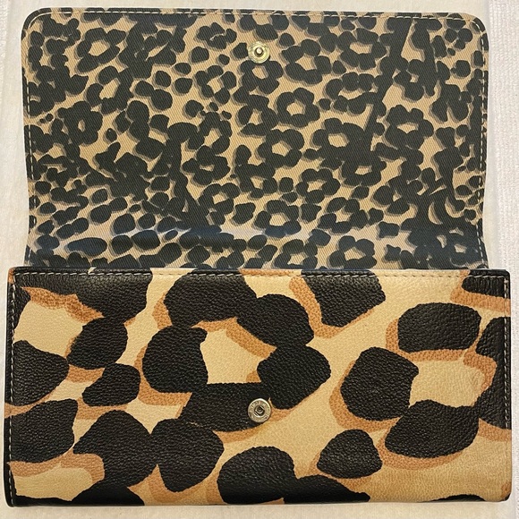 “See By Chloe” Authentic Vintage Leopard Print Long Wallet - Picture 7 of 16